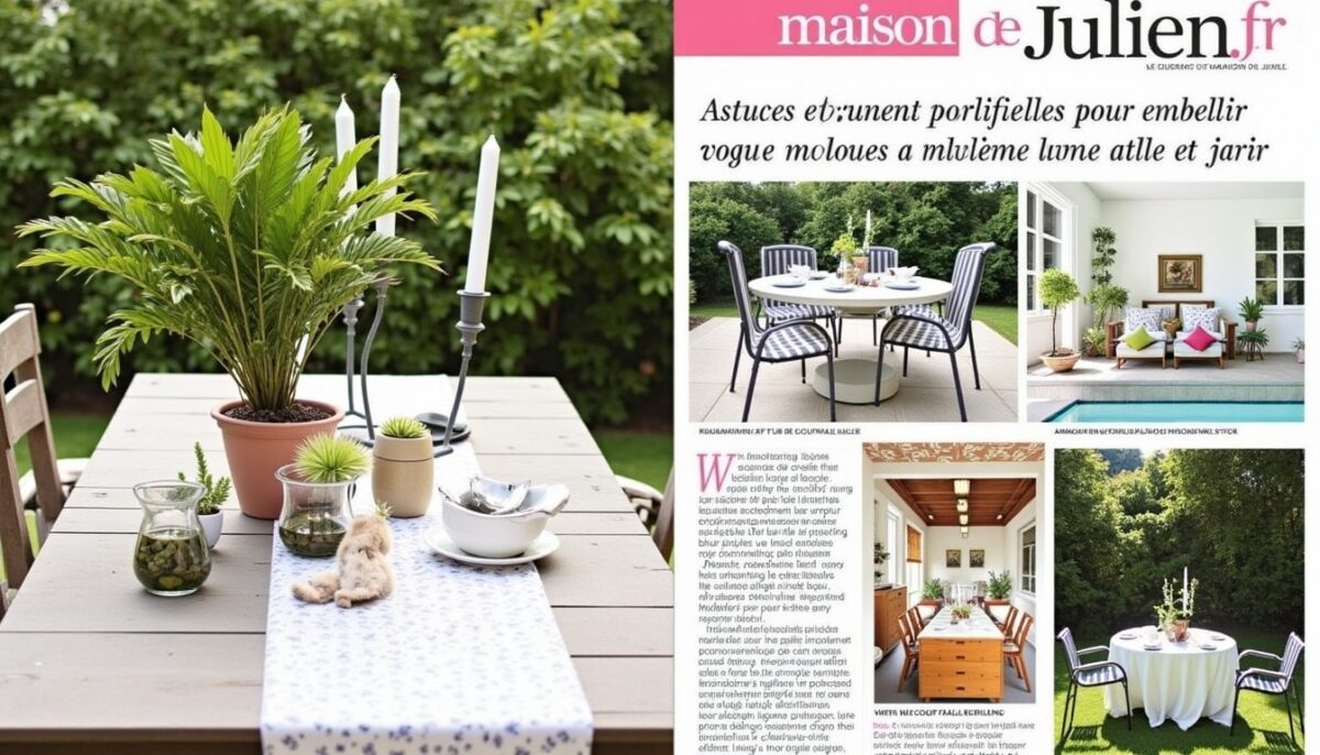 MaisonDeJulien.fr : astuces incontournables pour embellir votre maison, déco et jardin