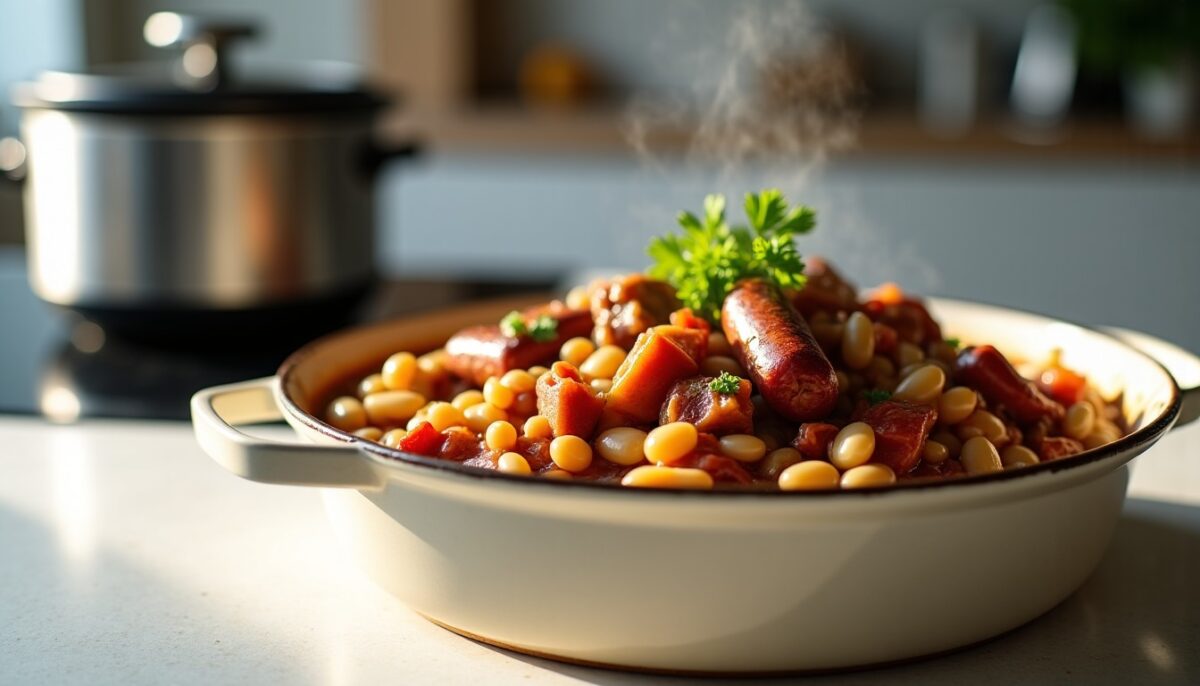 Recette maison rapide et savoureuse de cassoulet au Cookeo