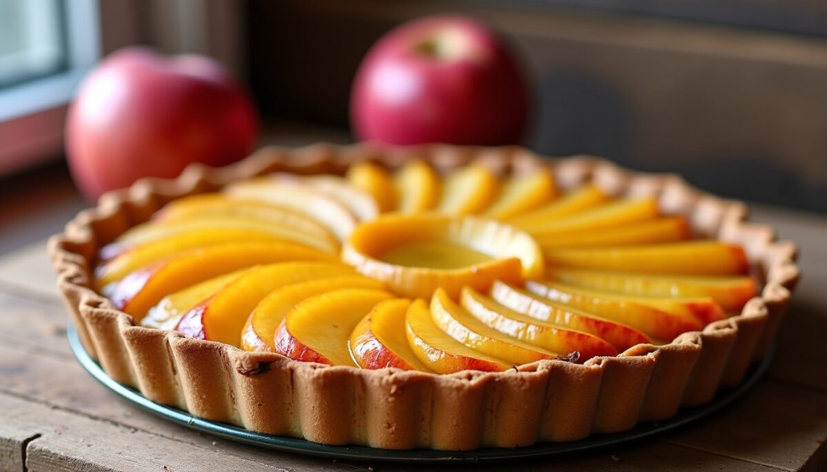 Délicieuse tarte aux pommes à la normande : une recette simple et savoureuse