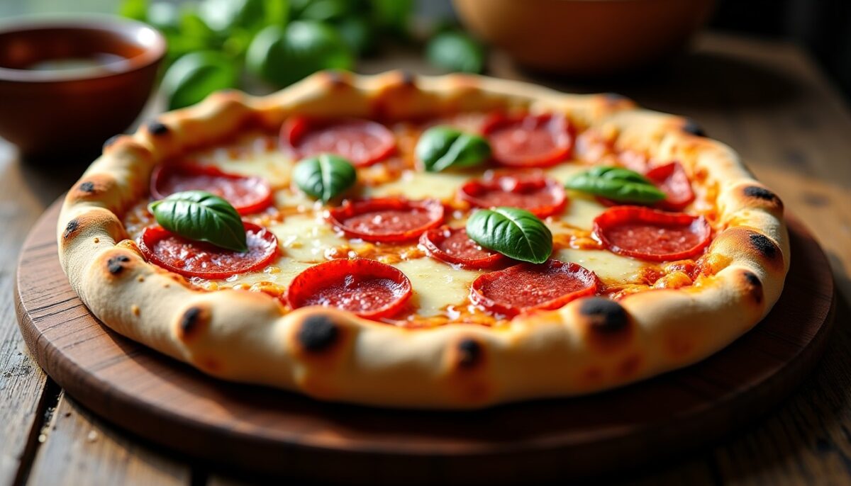 Pizza à la salami : recette simple et rapide pour les amateurs de saveurs gourmandes